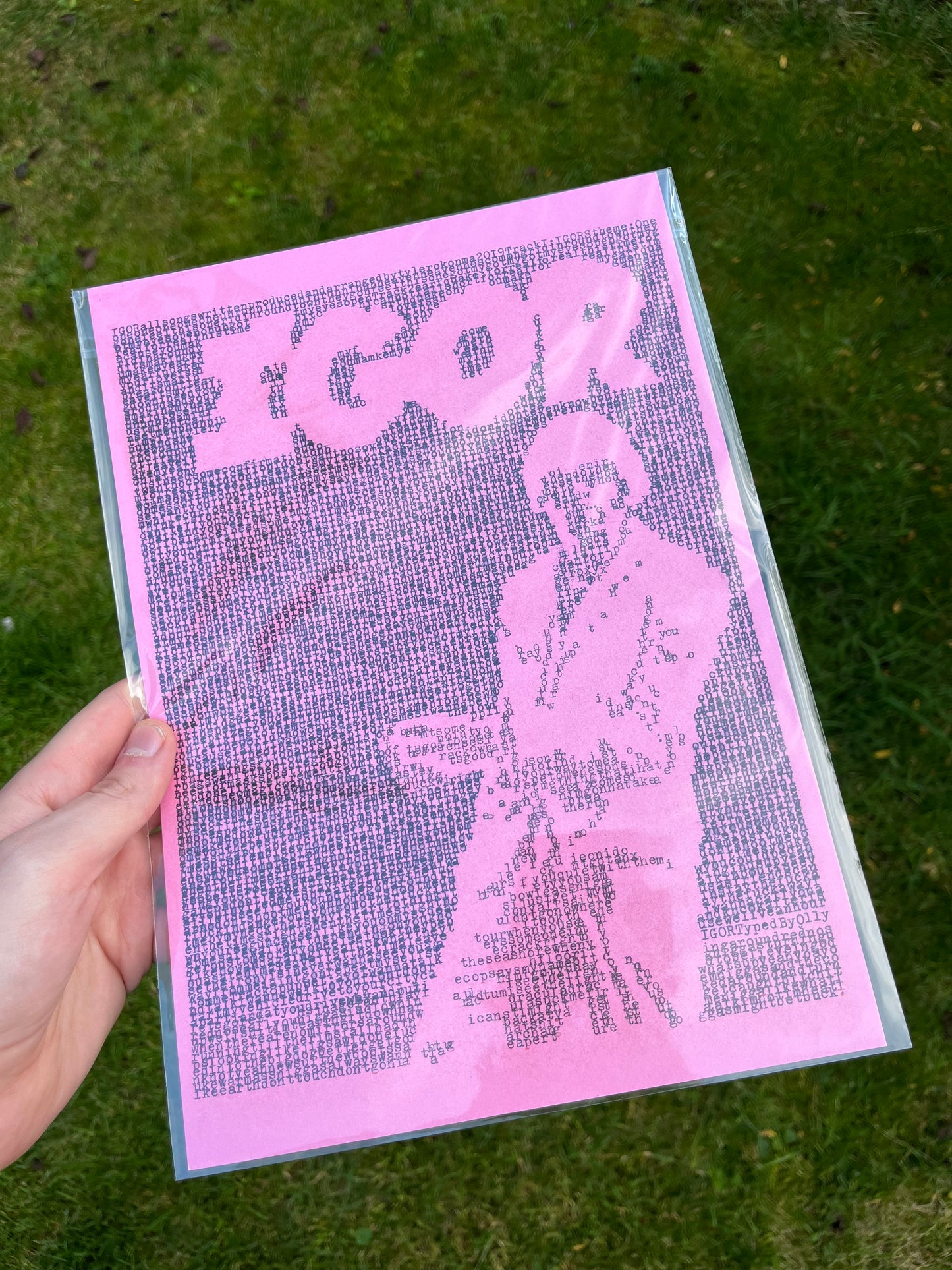 Tyler, the Creator - IGOR - Typewriter Print