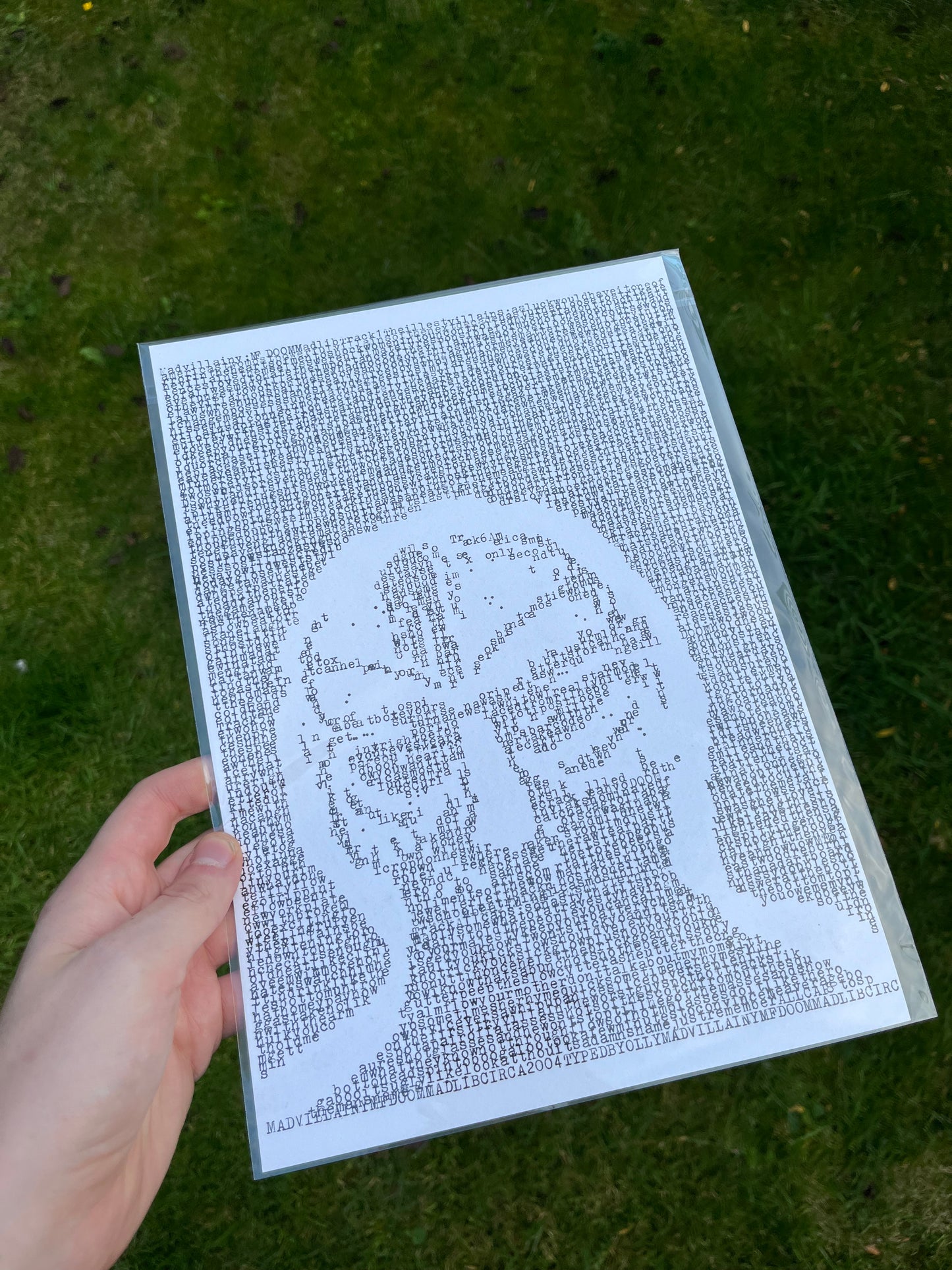 MF DOOM - Madvillain - Typewriter Print