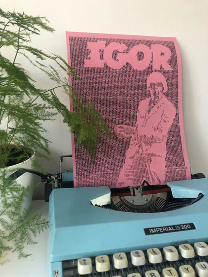 Tyler, the Creator - IGOR - Typewriter Print